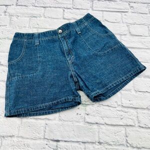 Levi's Classic Blue Jean Shorts Size 14 Patch Pocket